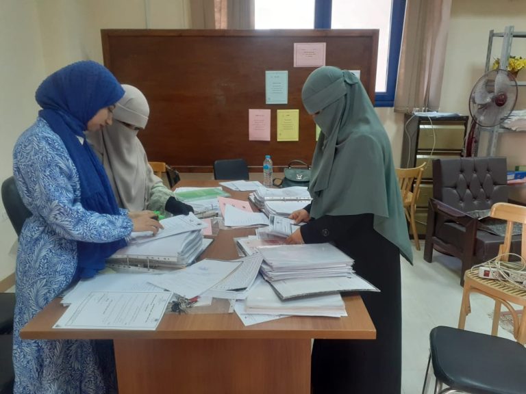 استمرار فعاليات استكمال ملفات معايير الجودة