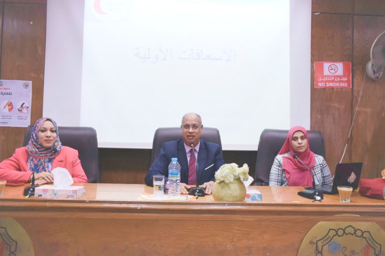 فعاليات الندوة التوعوية عن الإسعافات الأولية ضمن مبادرة “بداية” لبناء الإنسان المصري