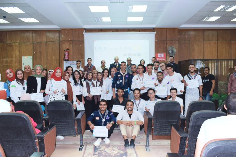 حفل ميثاق وتسليم عشيرة جوالة كلية التربية للعام الجامعي 2024 – 2025م